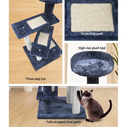 i.Pet Cat Tree 100cm Scratching Post Scratcher Tower Wood Condo House Trees Bed.