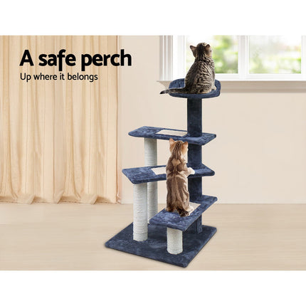 i.Pet Cat Tree 100cm Scratching Post Scratcher Tower Wood Condo House Trees Bed.