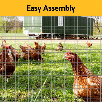 i.Pet Poultry Chicken Fence Pet Netting Wire Mesh Roll Duck Goose Coop 15Mx120CM.