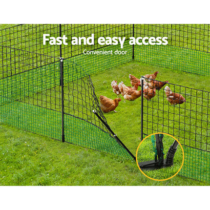 i.Pet Chicken Fence Electric 25Mx125CM Poultry Netting.