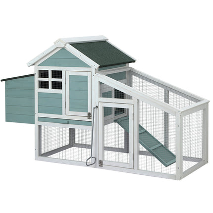 i.Pet Chicken Coop Rabbit Hutch 150cm x 60cm x 93cm Large Chicken Coop House Run Cage Wooden.