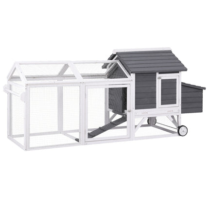 i.Pet Chicken Coop Rabbit Hutch Extra Large Wooden Run Bunny Cage House Outdoor.