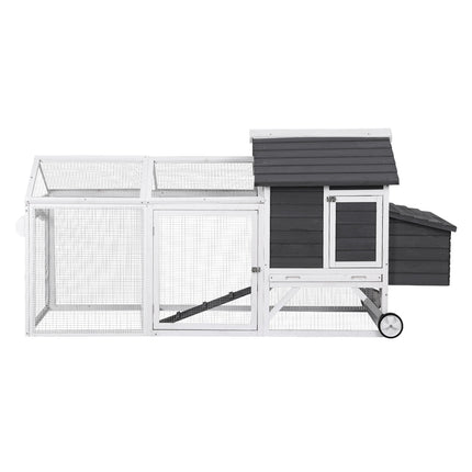 i.Pet Chicken Coop Rabbit Hutch Extra Large Wooden Run Bunny Cage House Outdoor.