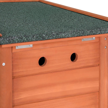 i.Pet Outdoor Cat House Rabbit Hutch Wooden Shelter Indoor Cat House Outdoor Condo Small Enclosure.