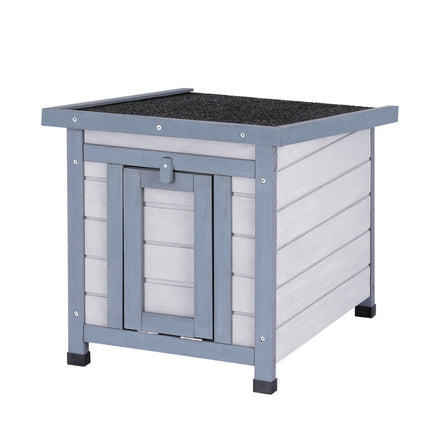 i.Pet Outdoor Cat House Rabbit Hutch Wooden Shelter Condo Small Enclosure Indoor Cat House Outdoor.