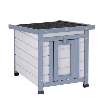 i.Pet Outdoor Cat House Rabbit Hutch Wooden Shelter Condo Small Enclosure Indoor Cat House Outdoor.