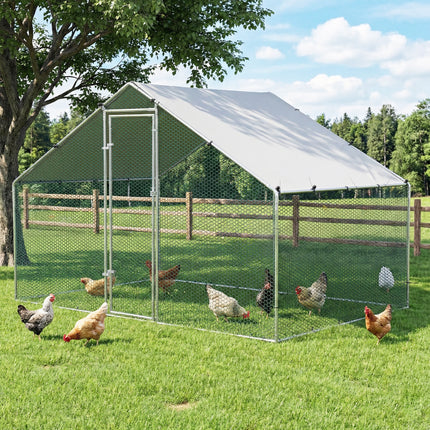 i.Pet Chicken Coop Rabbit Hutch Outdoor Run Walk in Hen Cage Ferret House 3x2x2m.