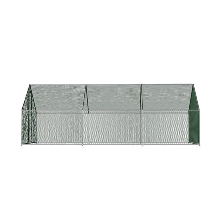 i.Pet Chicken Coop Cage 3x6x2m Galvanised Steel.