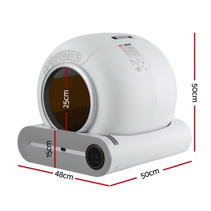 i.Pet Automatic Cat Litter Box Self-Cleaning Large Smart Cat Litter Box Toilet App Control 9L.