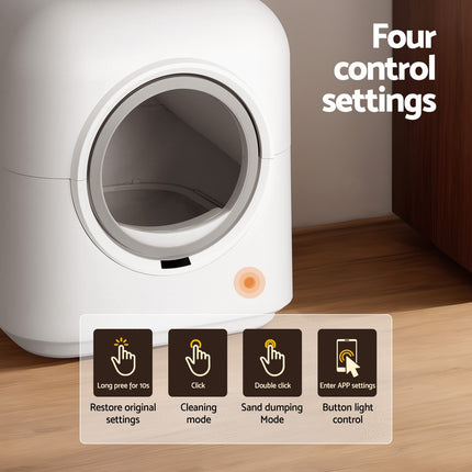 i.Pet Automatic Cat Litter Box Smart Self-Cleaning Large Cat Litter Box Kitty Toilet App Control.