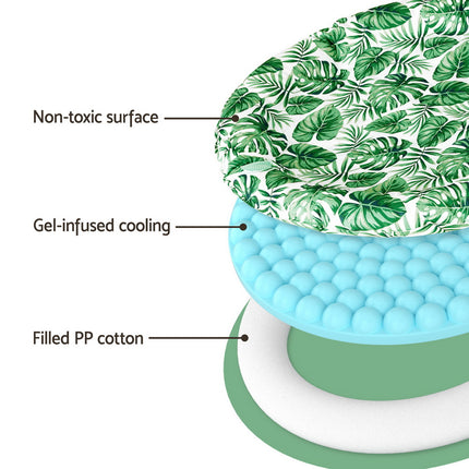 i.Pet Pet Cooling Mat Gel Dog Cat Self-cool Puppy Large Round Bed Summer Cushion.