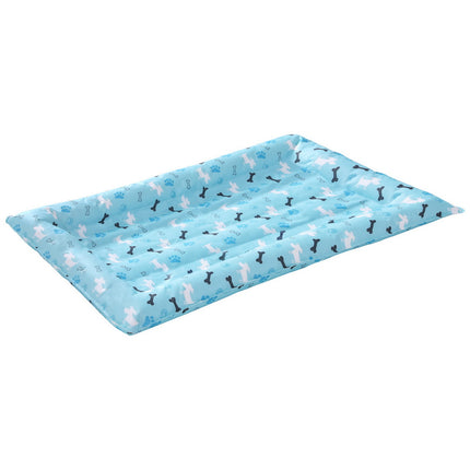 i.Pet Pet Cooling Mat Gel Dog Cat Self-cool Puppy Pad Large Bed Summer Blue.
