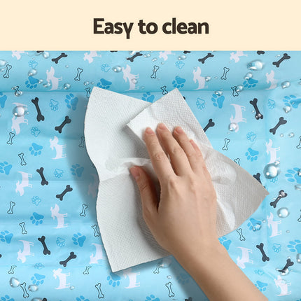 i.Pet Pet Cooling Mat Gel Dog Cat Self-cool Puppy Pad Large Bed Summer Blue.