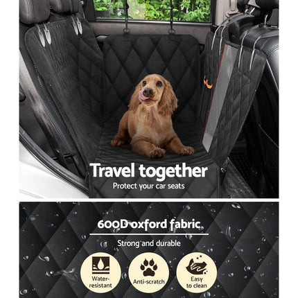 i.Pet Pet Car Seat Cover Dog Protector Hammock Back Waterproof Belt Non Slip Mat.