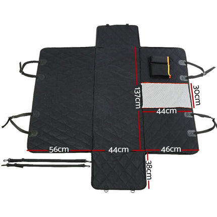 i.Pet Pet Car Seat Cover Dog Hammock Protector Back Waterproof Belt Non Slip Mat.