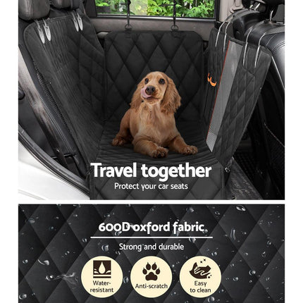 i.Pet Pet Car Seat Cover Dog Hammock Protector Back Waterproof Belt Non Slip Mat.