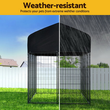 i.Pet Dog Kennel Extra Large House Outdoor Playpen Pet Puppy Metal Backyard.