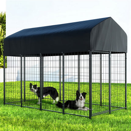 i.Pet Dog Kennel Extra Large House Outdoor Playpen Pet Puppy Metal Backyard.