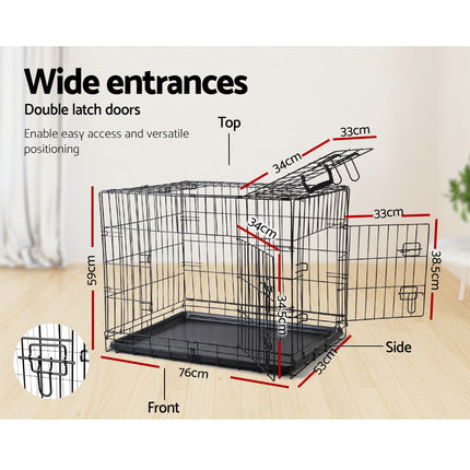 i.Pet 36" Dog Cage Crate Kennel 3 Doors.