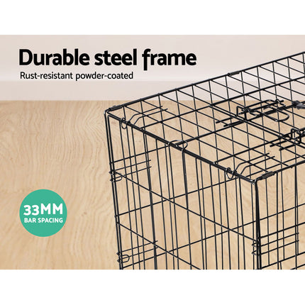i.Pet 48" Dog Cage Crate Large Kennel 3 Doors.