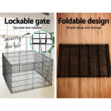 i.Pet 2x30" 8 Panel Dog Playpen Pet Fence Exercise Cage Enclosure Play Pen.