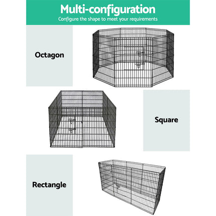 i.Pet 2x36" 8 Panel Dog Playpen Pet Fence Exercise Cage Enclosure Play Pen.
