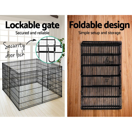 i.Pet 2x36" 8 Panel Dog Playpen Pet Fence Exercise Cage Enclosure Play Pen.