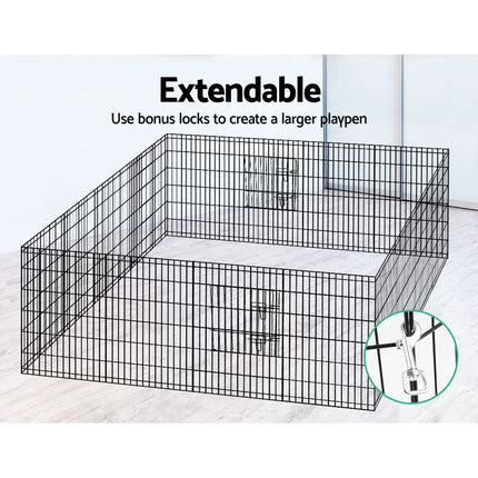i.Pet 2x36" 8 Panel Dog Playpen Pet Fence Exercise Cage Enclosure Play Pen.
