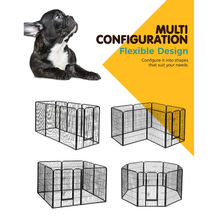 i.Pet 40" 8 Panel Dog Playpen Pet Exercise Cage Enclosure Fence Play Pen.