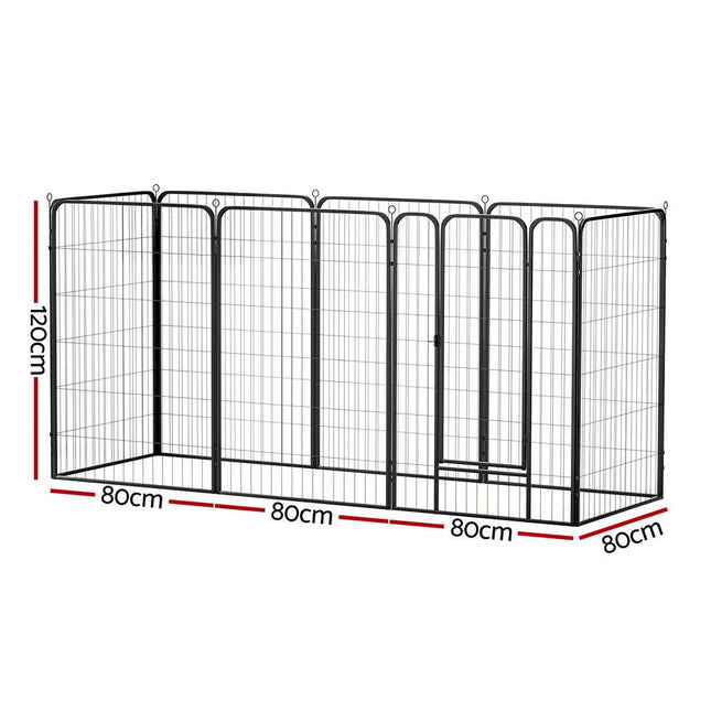 i.Pet Pet Dog Playpen 48" Enclosure 8 Panel Cage Kennel Puppy Fence Play Pen.