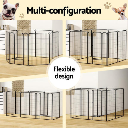 i.Pet Pet Dog Playpen 48" Enclosure 8 Panel Cage Kennel Puppy Fence Play Pen.