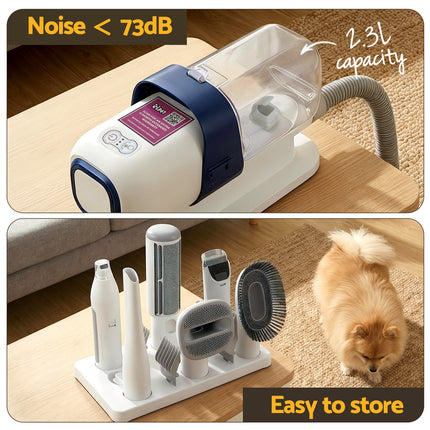 i.Pet Pet Grooming Kit Vacuum Dog Cat Hair Dryer Remover Clipper Brushes Cleaning.