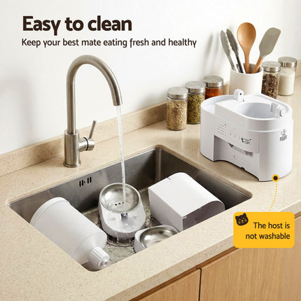 i.Pet Automatic Pet Feeder Water Dispenser 2-in-1 Smart WiFi Dog Cat Food 4L.