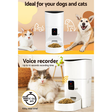 i.Pet Automatic Pet Feeder 9L Wifi Auto Dog Cat Feeder Smart Food Dispenser Timer.