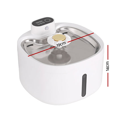 i.Pet Pet Water Fountain Feeder Dispenser Filter Dog Cat Drinking Automatic 2.6L.