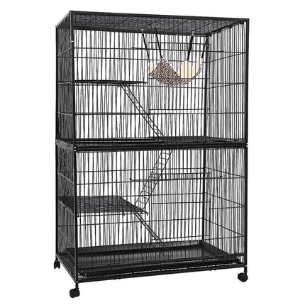 i.Pet Rabbit Cage 142cm Hutch 4 Level Bird Guinea Pig Ferret.