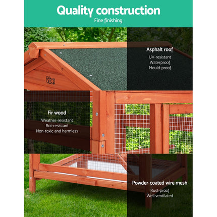 i.Pet Bird Cage 72cm x 60cm x 168cm Pet Cages Large Aviary Parrot Carrier Travel Canary Wooden XL.