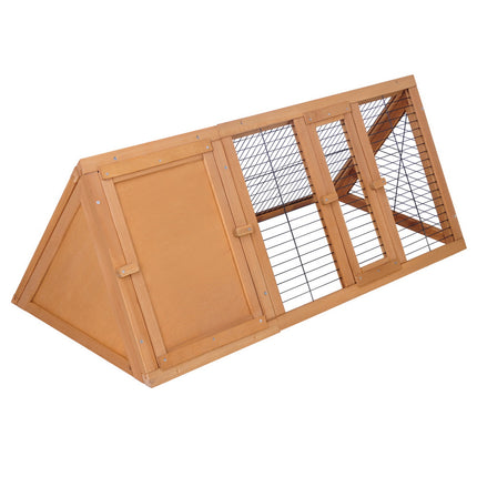 i.Pet Rabbit Hutch Chicken Coop 119cm x 51cm x 44cm Chicken Coop Large Run Wooden Cage Outdoor.