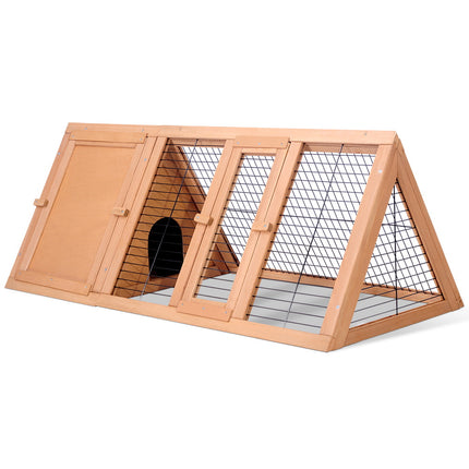 i.Pet Rabbit Hutch Chicken Coop 119cm x 51cm x 44cm Chicken Coop Large Run Wooden Cage Outdoor.