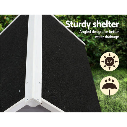 i.Pet Dog Kennel Wooden Large House Outdoor Indoor Puppy Pet Cabin Weatherproof XL.