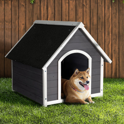 i.Pet Dog Kennel Wooden Large House Outdoor Indoor Puppy Pet Cabin Weatherproof XL.