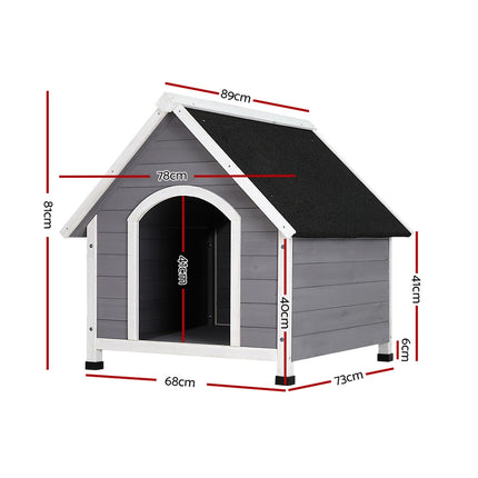 i.Pet Dog Kennel Wooden Large Outdoor House Indoor Puppy Pet Cabin Weatherproof.