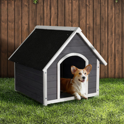 i.Pet Dog Kennel Wooden Large Outdoor House Indoor Puppy Pet Cabin Weatherproof.