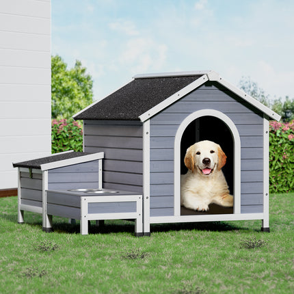 i.Pet Dog Kennel House Large Wooden Outdoor Pet Kennels Indoor Puppy Cabin.