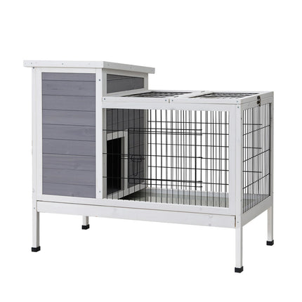i.Pet Rabbit Hutch Chicken Coop 97cm x 49cm x 86cm Chicken Coop Large Run Wooden Outdoor Cage House.
