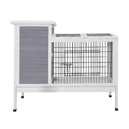 i.Pet Rabbit Hutch Chicken Coop 97cm x 49cm x 86cm Chicken Coop Large Run Wooden Outdoor Cage House.