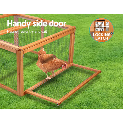 i.Pet Chicken Coop Rabbit Hutch 180cm Extra Large Wooden Chicken House Run XL Hen Cage.