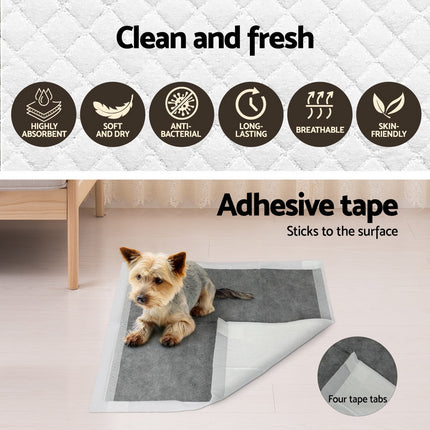 i.Pet Pet Training Pads 400pcs 60x60cm Puppy Dog Toilet Pee Indoor Super Absorbent Grey.