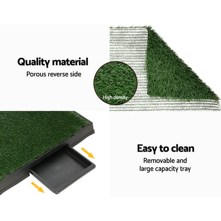 i.Pet Pet Training Pad Dog Potty Toilet Large Loo Portable With Tray Grass Mat.