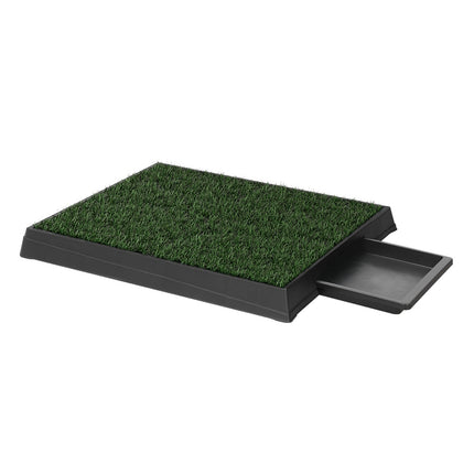 i.Pet Pet Training Pad Dog Potty Toilet Large Portable With Tray Grass 2 Mats.